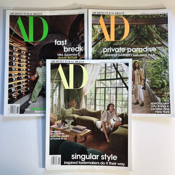 Architectural Digest AD Magazines Set of 3 September October November 2024 - Picture 1 of 16